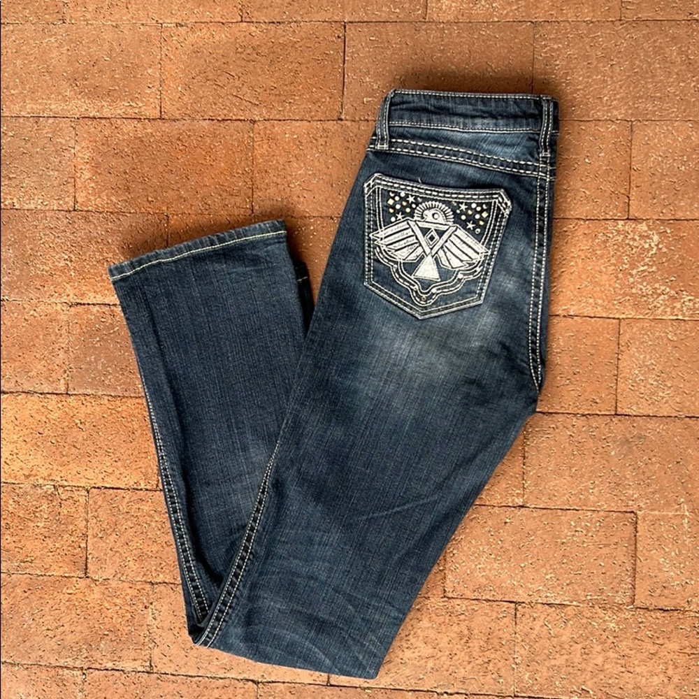 Wrangler Women's Boot Cut Jeans with Embroidered Pocket